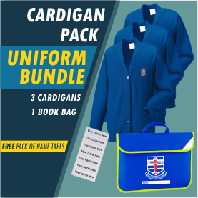 Bundle offer of 3 Cardigans and a Book Bag! FREE name tapes